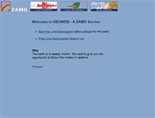 Tablet Screenshot of geoweb.zamg.ac.at